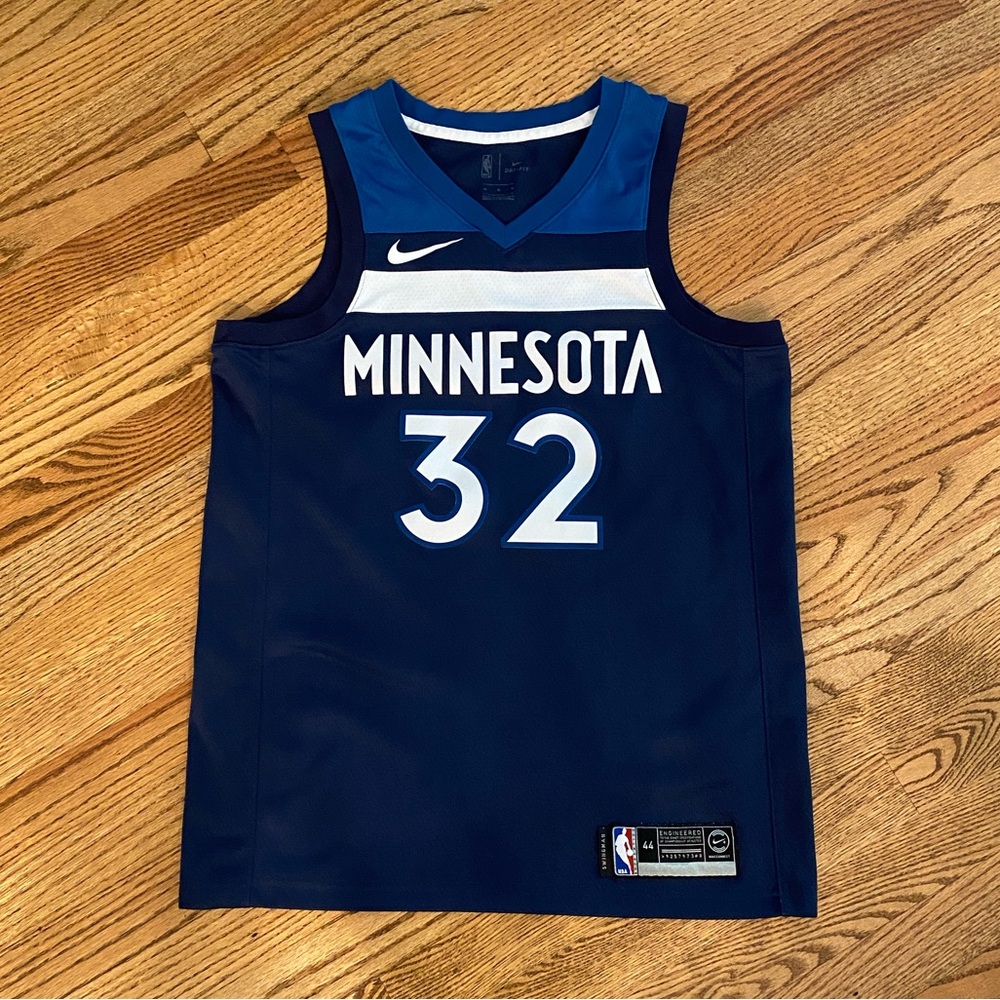 Medium Karl Anthony Towns Minnesota Timberwolves basketball blue NBA Nike jersey